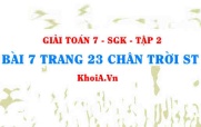 Bài 7 trang 23 Toán 7 Chân trời sáng tạo Tập 2